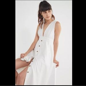 pleated waist knit a line dress English Factory main image 0